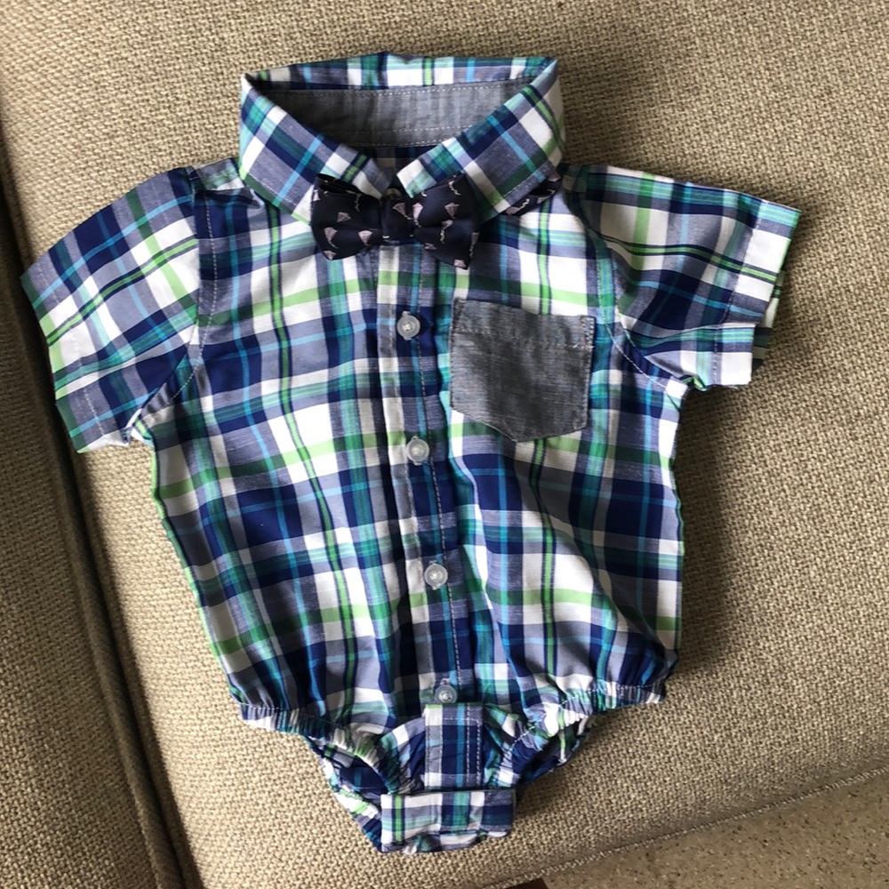 Dress Onesie w/ Bow tie